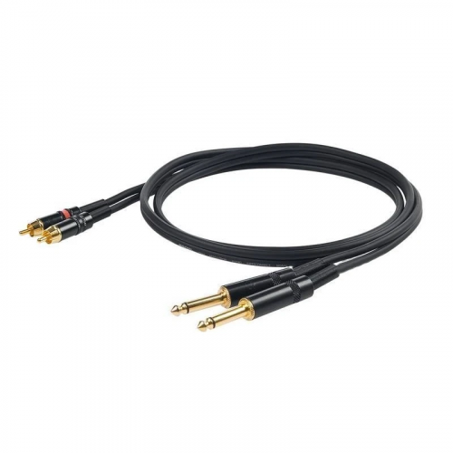 PROEL CHLP310LU5 аудиокабель, 2х6,3 джек моно 2х RCA (папа), длина - 5м