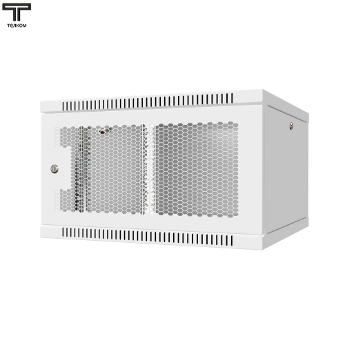 ТЕЛКОМ TL-6.6.6-П.7035Ш шкаф настенный 6U телекоммуникационный дверь перфорированная цвет серый