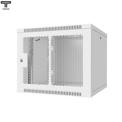 ТЕЛКОМ TL-9.6.6-П.7035Ш шкаф настенный 9U телекоммуникационный дверь перфорированная цвет серый