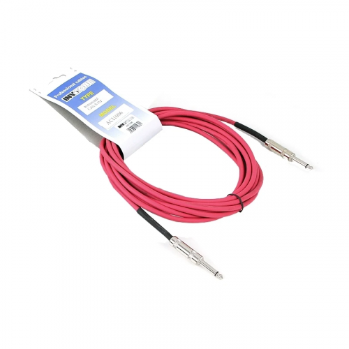 INVOTONE ACI1004 R инструментальный кабель mono jack 6,3 mono jack 6,3 длина 4м (красный)
