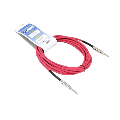 INVOTONE ACI1006 R инструментальный кабель mono jack 6,3 mono jack 6,3 длина 6м (красный)