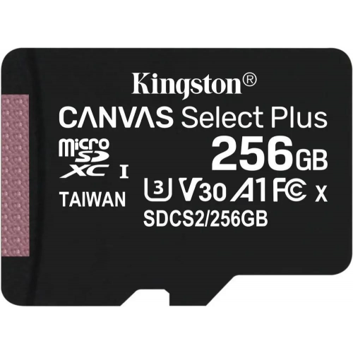Карта памяти microSDXC UHS-I U3 Kingston Canvas Select Plus 256 ГБ 100 МБ/с SDCS2/256GBSP