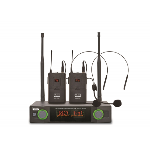 XLine MD-272B радиосистема c двумя поясными передатчиками и головными гарнитурами