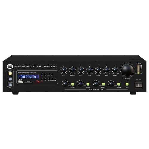 SHOW MPA-240RS четырехзонный трансформаторный микшер усилитель с MP3