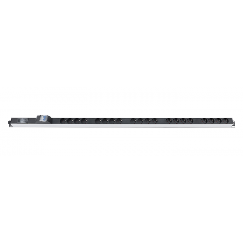 Блок розеток вертикальный для 19" шкафов Cabeus PDU-16-20S-B-T