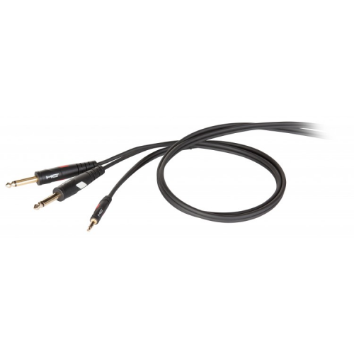 DIE HARD DHG545LU18 инсертный кабель MiniJack 3,5 2хJack 6,3 длина 1,8м