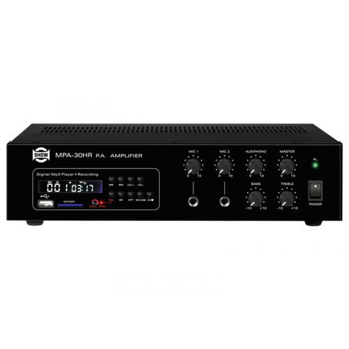 SHOW MPA-30HR трансформаторный микшер усилитель с MP3