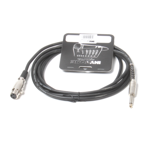 Invotone ACM1003/BK микрофонный кабель, длина 3 м, разъемы моно 6,3 джек - XLR3F (черный)