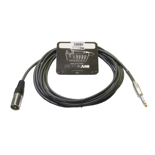 Invotone ACM1010S/BK - Микрофонный кабель, длина 10 м, разъемы стерео 6,3 джек - XLR3M (черный)