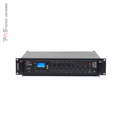 LEV-150DC PASystem микшер усилитель трансформаторный 5-ти зонный с MP3/FM/Bluetooth