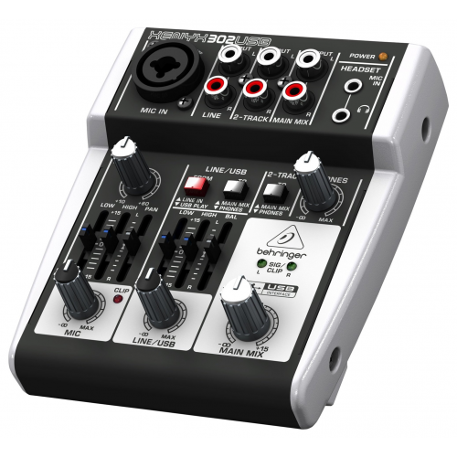 Behringer XENYX 302USB микшерный пульт аналоговый на 5 каналов