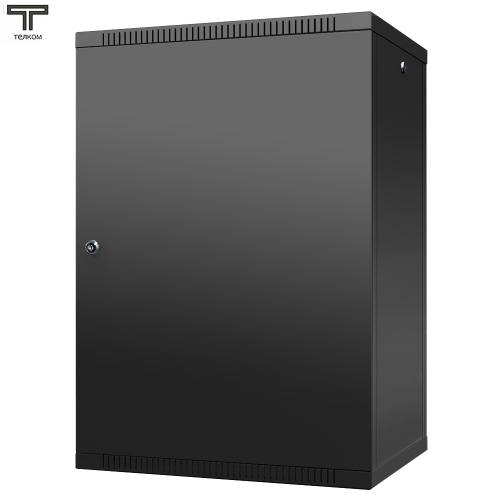 Рэковый шкаф, закрытый ТЕЛКОМ TL-18.6.4-M.9005, 18U, металлический