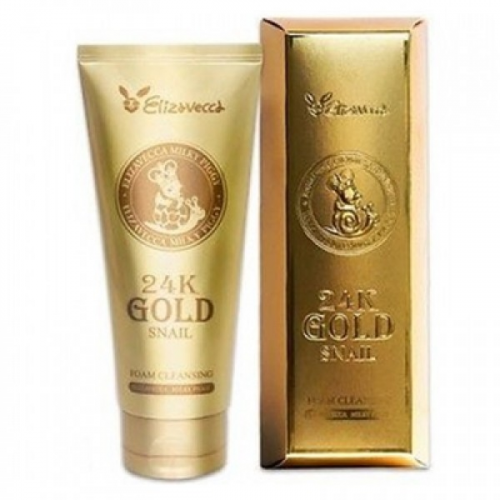 пенка для умывания улиточная elizavecca 24k gold snail cleansing foam