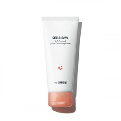 пенка контроль чистоты и жирности the saem see & saw ac control deep cleansing foam