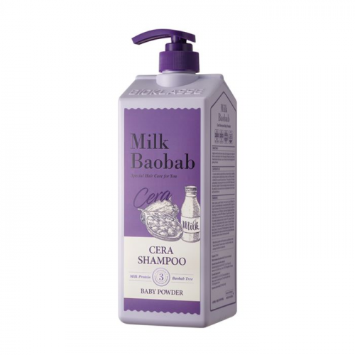 шампунь для волос с керамидами, с ароматом детской присыпки milkbaobab cera shampoo baby powder