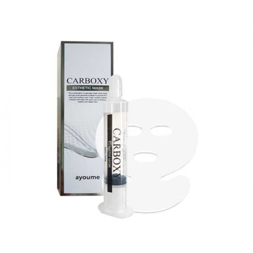 набор для карбокситерапии (шприц + маска на лицо и шею) ayoume carboxy esthetic mask