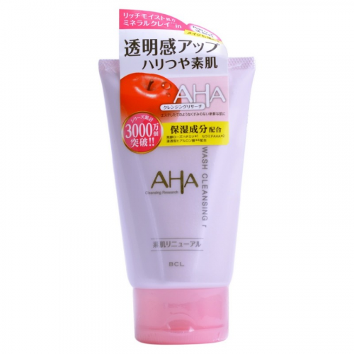 пена-скраб для лица bcl aha wash cleansing