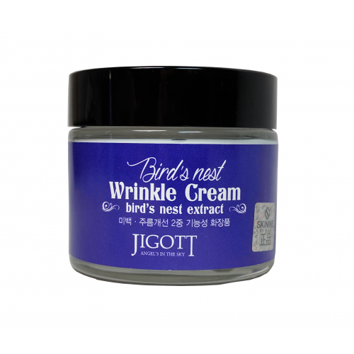 антивозрастной крем с экстрактом ласточкиного гнезда jigott bird’s nest wrinkle cream