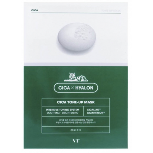 тканевая маска для выравнивания тона vt cosmetics cica tone-up mask