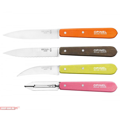 Набор ножей Opinel Les Essentiels №112/113/114/115 - 4 шт (цветные)