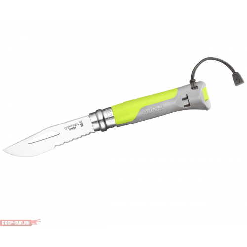 Нож складной Opinel Specialists Outdoor №08 (серый/зелёный)