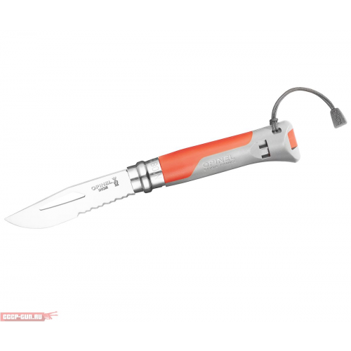 Нож складной Opinel Specialists Outdoor №08 (серый/красный)