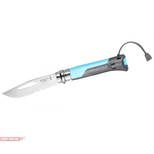 Нож складной Opinel Specialists Outdoor №08 (серый/синий)