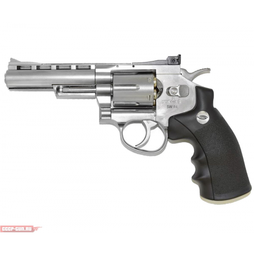 Пневматический револьвер Gletcher SW R4 Silver