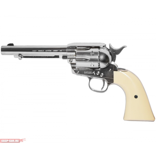 Пневматический револьвер Umarex Colt Single Action Army Nickel Finish