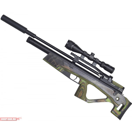 Пневматическая винтовка Jager SP BullPup (550 мм, 6.35 мм, ламинат, зеленый)
