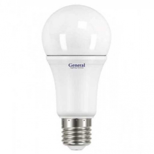 Лампа светодиодная E27, 14 Вт, 230 В, груша, 4500 К, свет нейтральный белый, General Lighting Systems, GLDEN-WA60