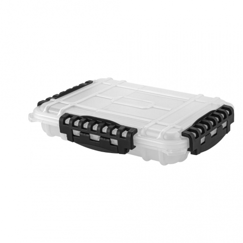 Ящик-органайзер для инструментов, 20,5х28х5,8 см, пластик, Blocker, Guru, пластиковый замок, прозрачный, BR395310999