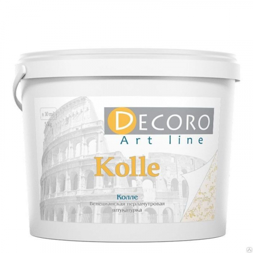 Штукатурка декоративная венецианская Decoro Kolle, золото, 1кг