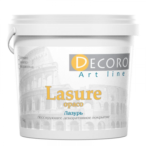 Лак лессирующий Decoro Lasure (эффект античной патины), золото, 1кг
