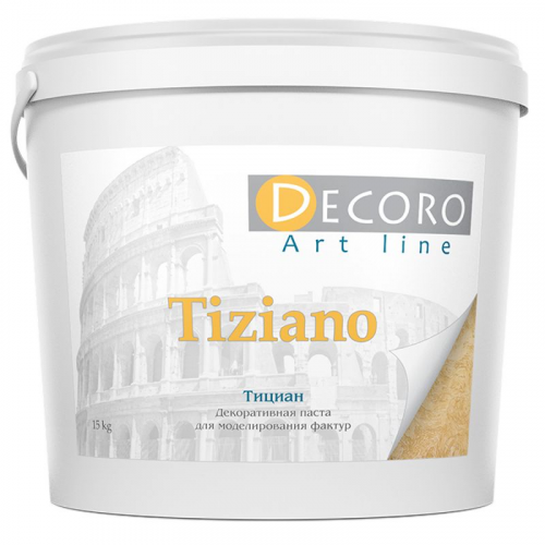 Штукатурка декоративная моделирующая Decoro Tiziano акриловая, 5кг