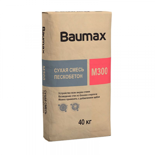 Пескобетон Baumax М-300, 40 кг