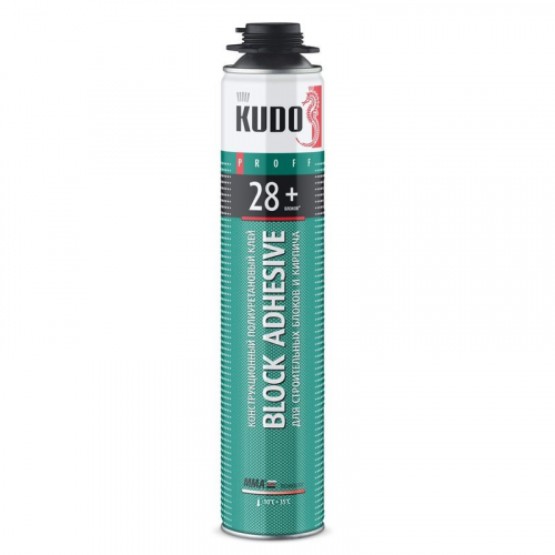 Клей-пена конструкционная KUDO Proff 28+ ABL профессиональная, всесезонная, 1000 мл