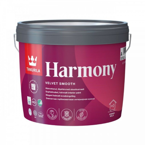 Краска Tikkurila Harmony интерьерная база А 2.7л