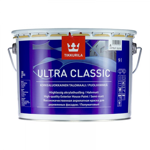 Краска Tikkurila Ultra Classic фасадная для дерева база А 9л