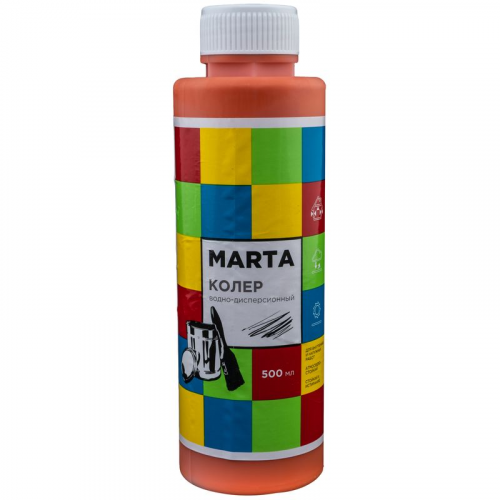 Колер MARTA в/д оранжевый, 500 мл