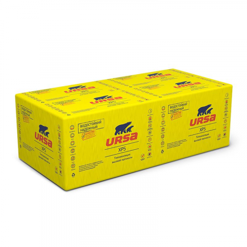Утеплитель URSA XPS N-III-G4-L 1180х600х100 мм 4 штуки в упаковке