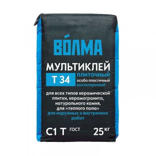 Клей цементный ВОЛМА мультиклей 25кг