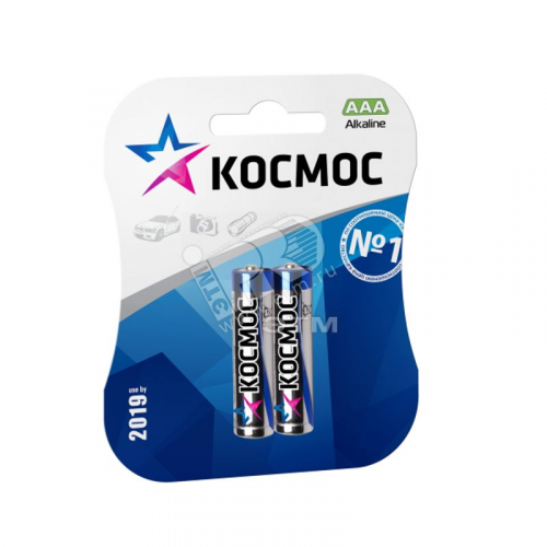 Элемент питания ААA LR03 Alkaline 1,5В Космос