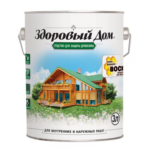 Пропитка для дерева Здоровый дом дуб, 3л