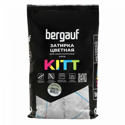 Затирка Bergauf Kitt серая, 25 кг
