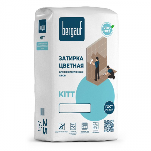 Затирка Bergauf Kitt белая, 25 кг