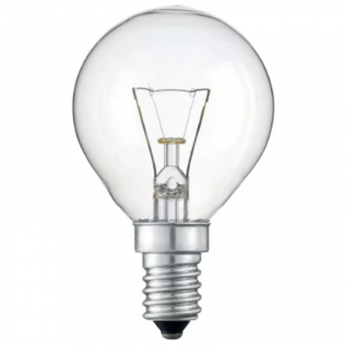 PH Лампа накаливания шар Stan 60W E14 230V P45 CL 1CT/10*10