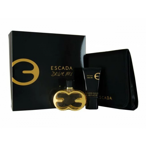  Escada Desire Me - Набор парфюмерная вода + лосьон для тела + косметичка 75 + 50 мл с доставкой – оригинальный парфюм Эскада Дизайр Ми