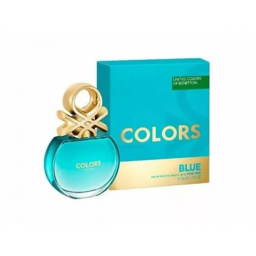  Benetton Colors Blue - Туалетная вода уценка 80 мл с доставкой – оригинальный парфюм Бенеттон Колорс Блу