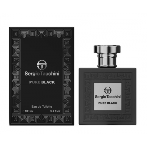 Sergio Tacchini Pure Black - Туалетная вода 100 мл с доставкой – оригинальный парфюм Серджио Тачини Пуре Блэк